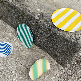 Green Stripe Dinner Plate