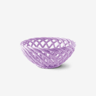 Sicilia Ceramic Basket Large - Lilac