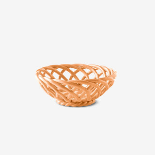 Sicilia Ceramic Basket Small - Orange