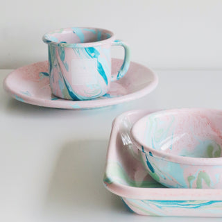 Enamel Bowl 12cm - Blush